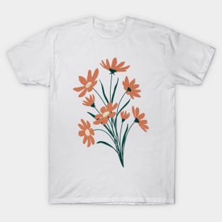 Orange flower bouquet T-Shirt